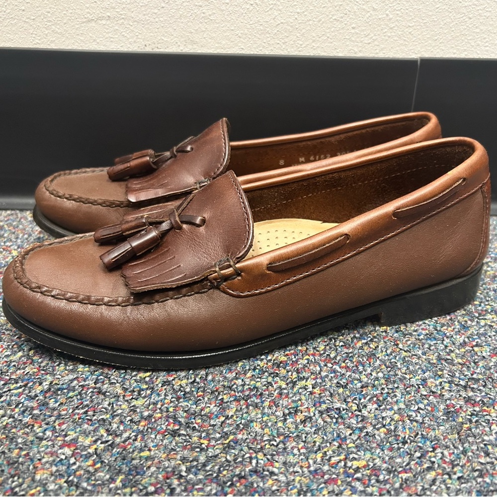 GH BASS, Brown, Loafers.